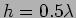 $h=0.5\lambda$