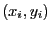 $ (x_i, y_i)$