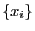 $ \{x_i\}$
