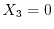 $X_3=0$