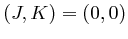 $(J, K)=(0, 0)$