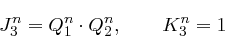 \begin{displaymath}
J_3^n = Q_1^n\cdot Q_2^n,
\qquad
K_3^n = 1
\end{displaymath}