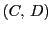 $ (C,\,D)$