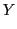 $\displaystyle Y$