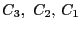 $ C_3,\ C_2,\,C_1$