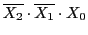 $ \overline{X_2}\cdot\overline{X_1}\cdot X_0$