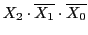 $ X_2\cdot\overline{X_1}\cdot\overline{X_0}$