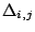 $\Delta_{i,j}$