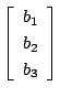 $\displaystyle \left[\begin{array}{c}
b_{1}\\  b_{2}\\  b_{3}
\end{array}\right]$
