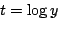 \begin{displaymath}
y = x^p
\end{displaymath}