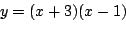 \begin{eqnarray*}
\frac{dy}{dx}&=&\lim_{h\to0}
\frac{\{(x+h)^2+3(x+h)+1\}-\{x^...
...to0}\frac{2xh+h^2+3h}{h}\\
&=&\lim_{h\to0}2x+h+3\\
&=& 2x+3
\end{eqnarray*}