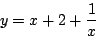 \begin{eqnarray*}
y &=& \frac{1}{x}+1\\
\frac{dy}{dx}
&=&\lim_{h\to0}\frac{\...
...h}\\
&=&\lim_{h\to0}\frac{-h}{h(x+h)x}\\
&=& -\frac{1}{x^2}
\end{eqnarray*}