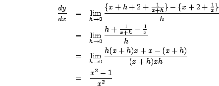 $\displaystyle y=x+2+\frac{1}{x}$