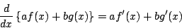\begin{eqnarray*}
\lefteqn{
\frac{dy}{dx}
}\\
&=&\lim_{h\to0}\frac{(x+h+1)^...
...0}\left\{(x+h+1)^2+(x+h+1)(x+1)+(x+1)^2\right\}\\
&=&3(x+1)^2
\end{eqnarray*}