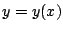 $y=y(x)$