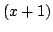 $(x+1)$