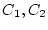 $C_1, C_2$