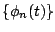 $\{\phi_n(t)\}$