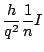 $\displaystyle \frac{h}{q^{2}}\frac{1}{n}I$