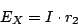 \begin{displaymath}
E_{X} = I \cdot r_{2}
\end{displaymath}