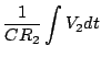 $\displaystyle \frac{1}{CR_2} \int V_2 dt$